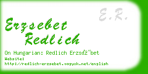 erzsebet redlich business card